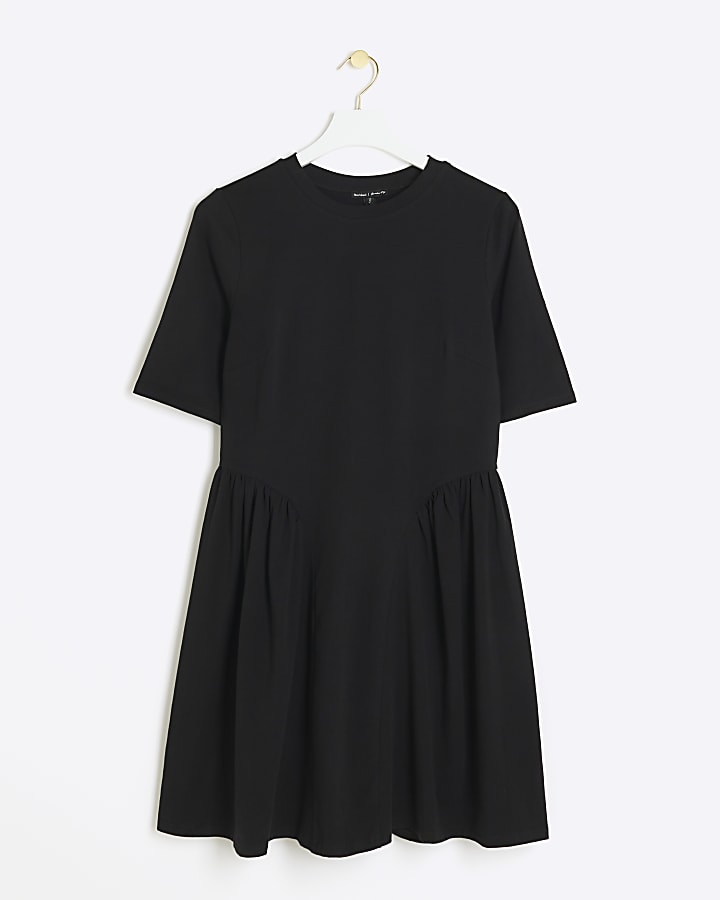 Black t-shirt mini dress