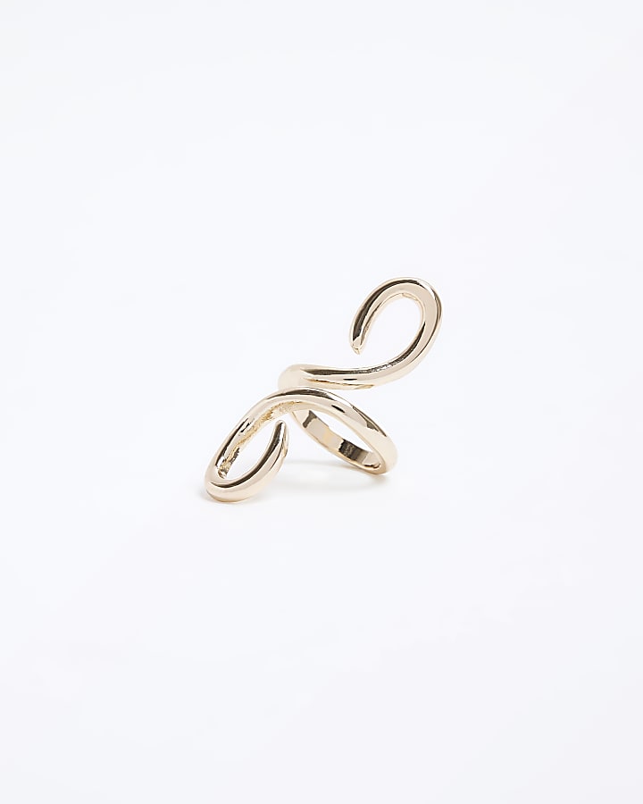 Gold swirl rings multipack