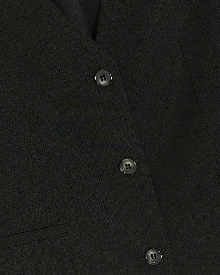 Black Tailored Waistcoat