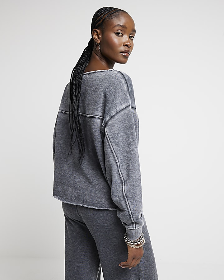 Grey washed sweatshirt