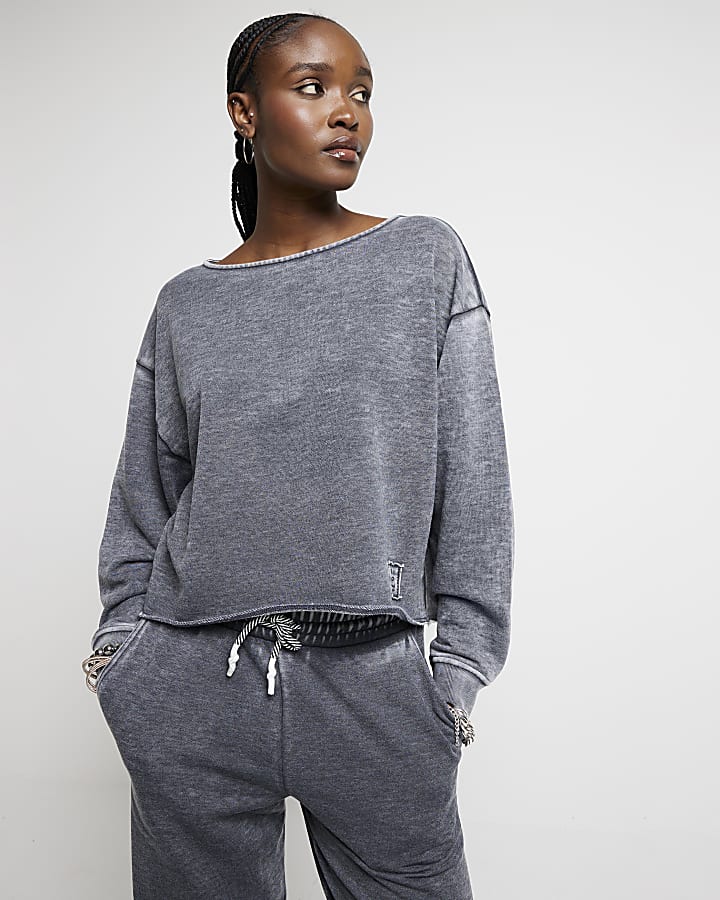 Grey washed sweatshirt