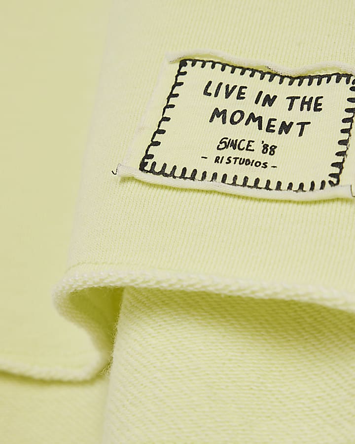 Lime green washed sweatshirt