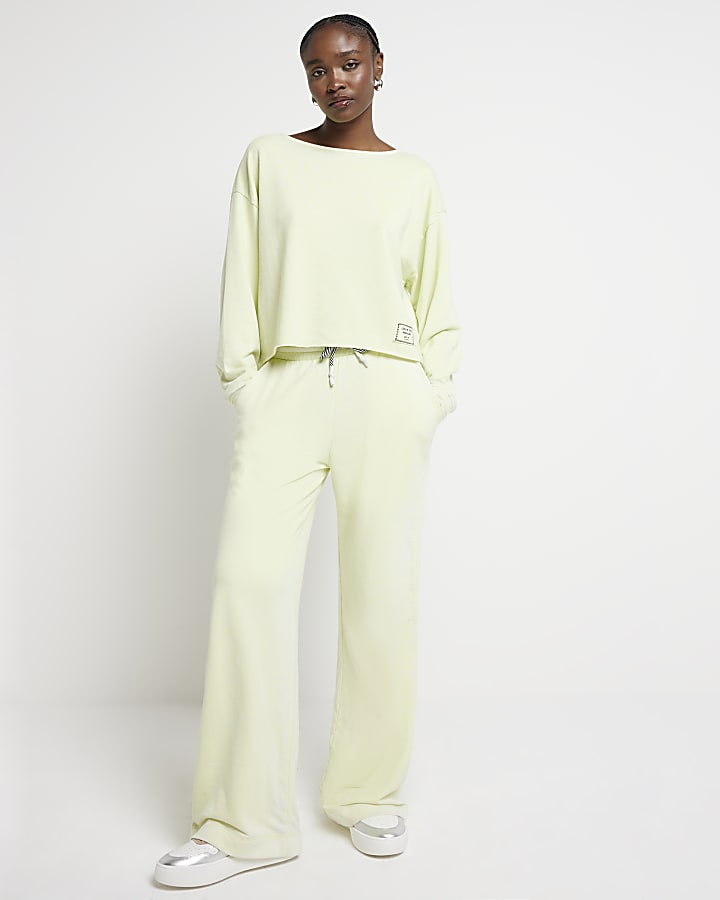 Lime green washed sweatshirt