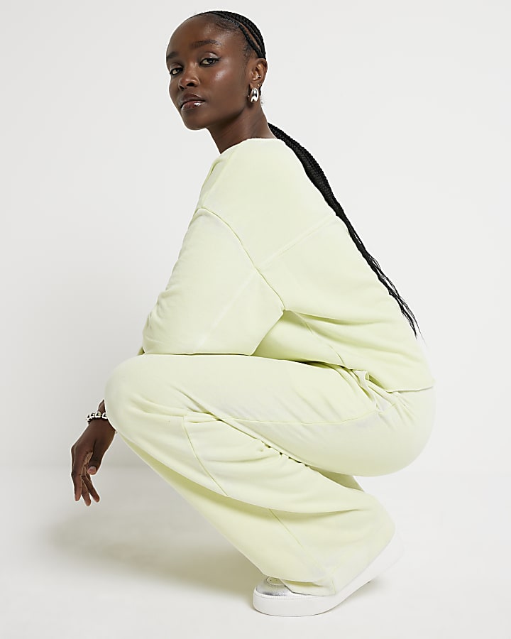 Lime green washed sweatshirt