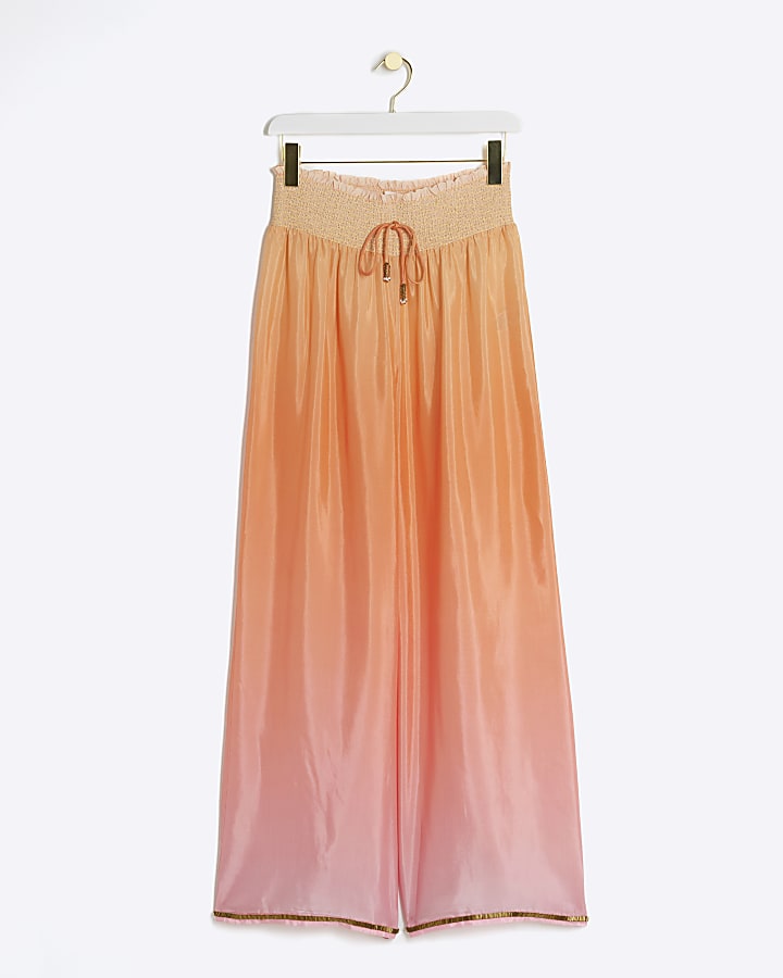 Pink ombre beach trousers