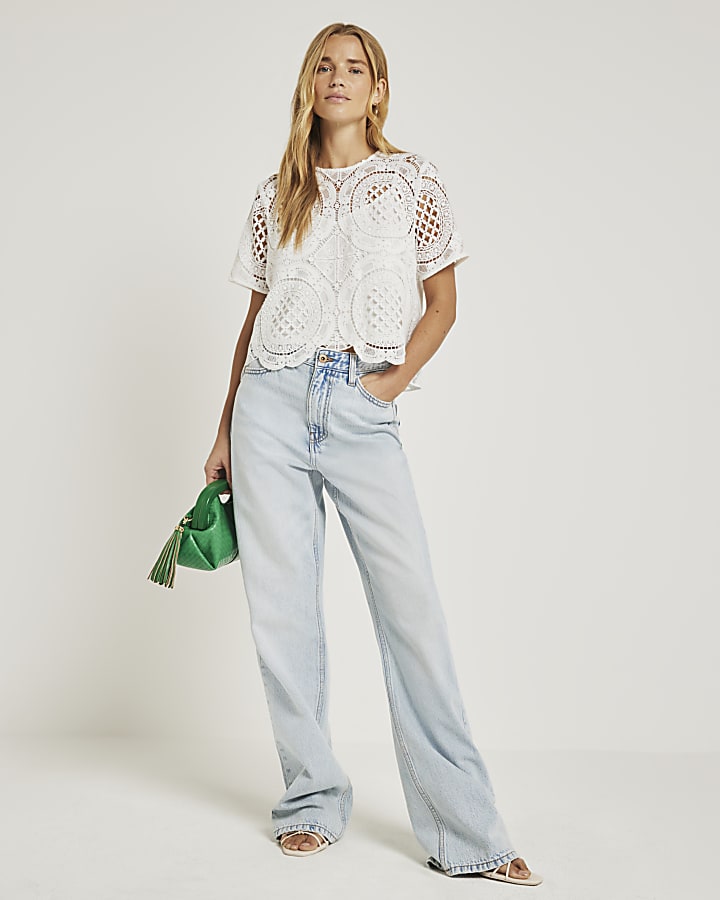 White lace t-shirt