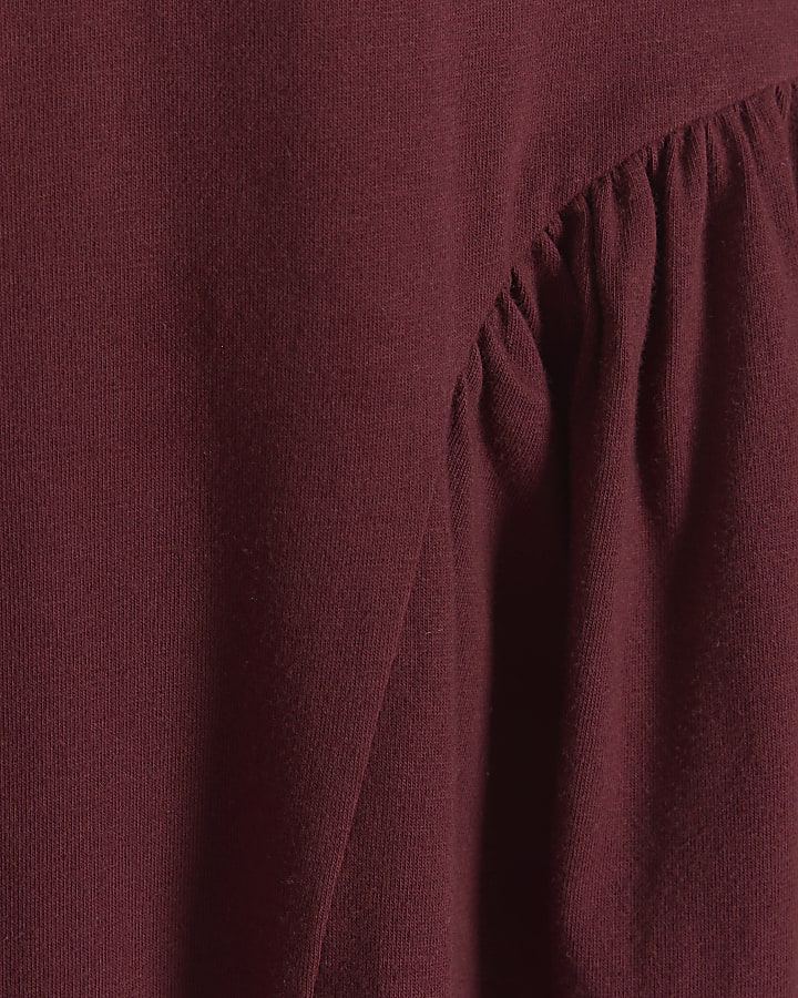 Red t-shirt mini dress