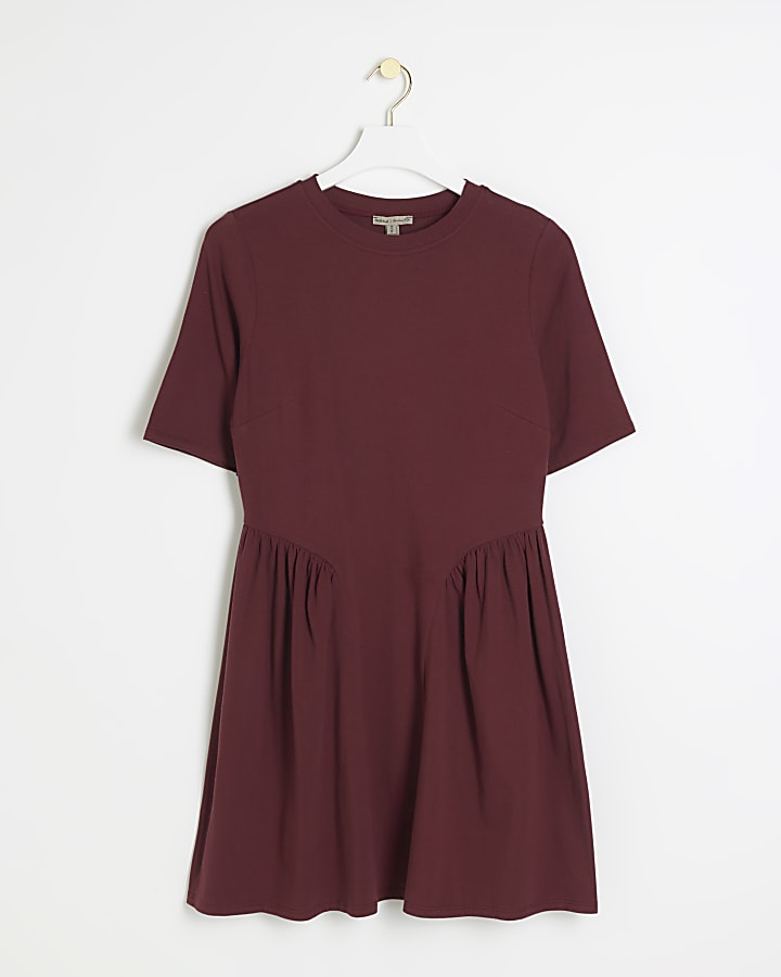 Red t-shirt mini dress