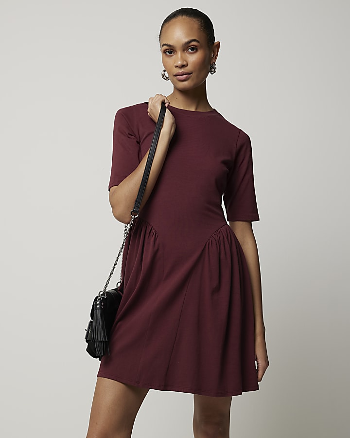 Red t-shirt mini dress