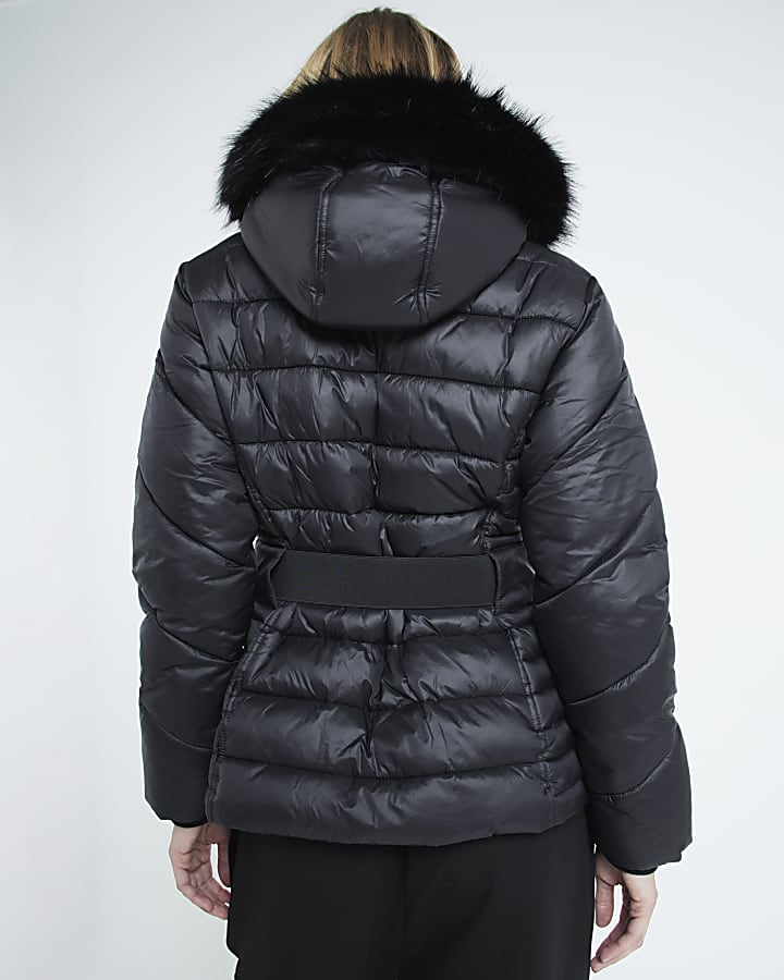 Black Slim Fit Padded Jacket