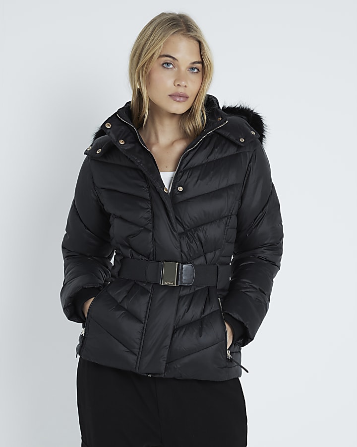 Black Slim Fit Padded Jacket