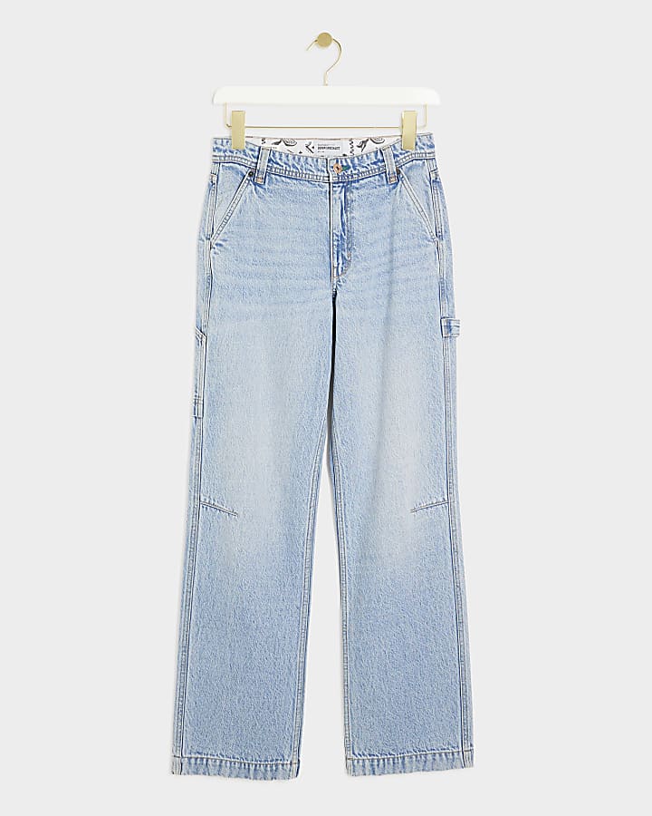 Blue carpenter loose fit jeans