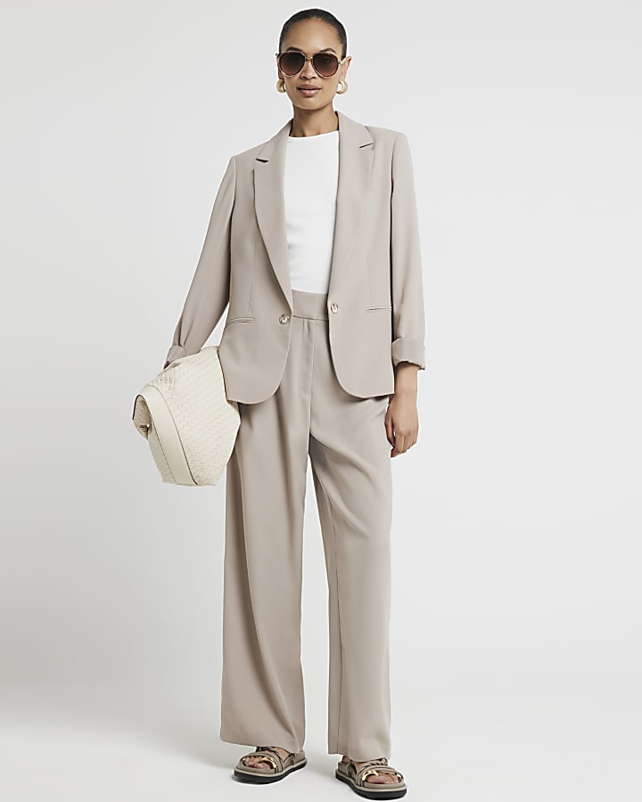 Beige smart blazer