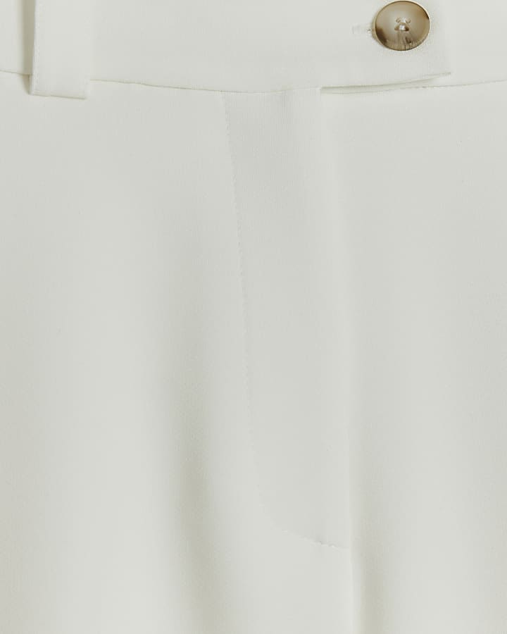 White slim fit trousers