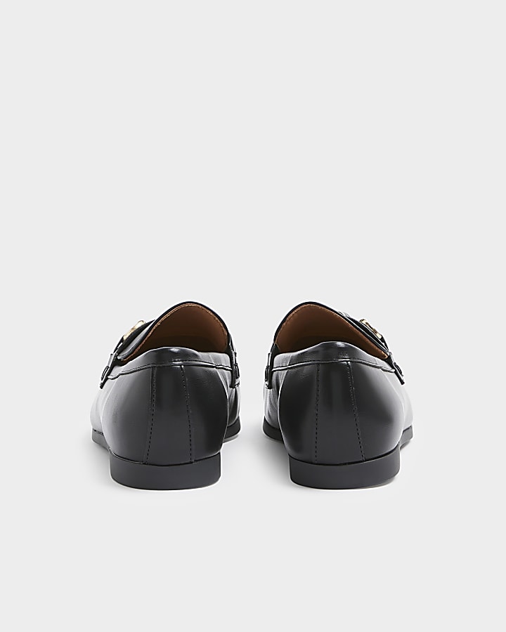 Black Tassel Chain Loafers