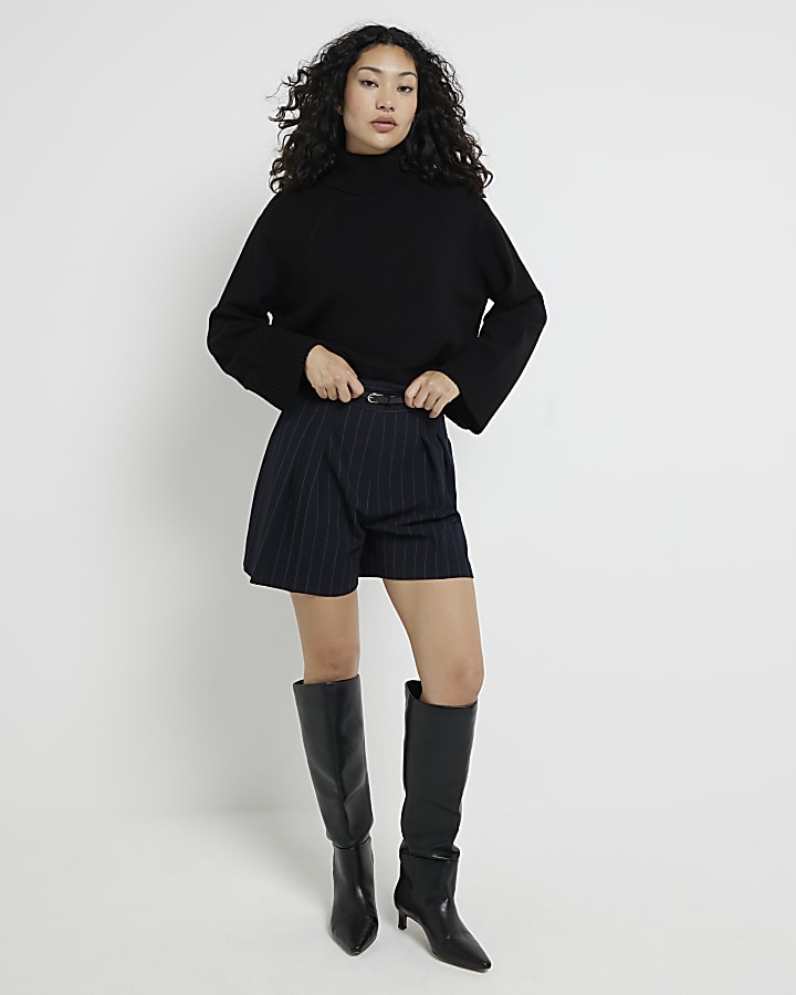 Black high neck jumpers best sale