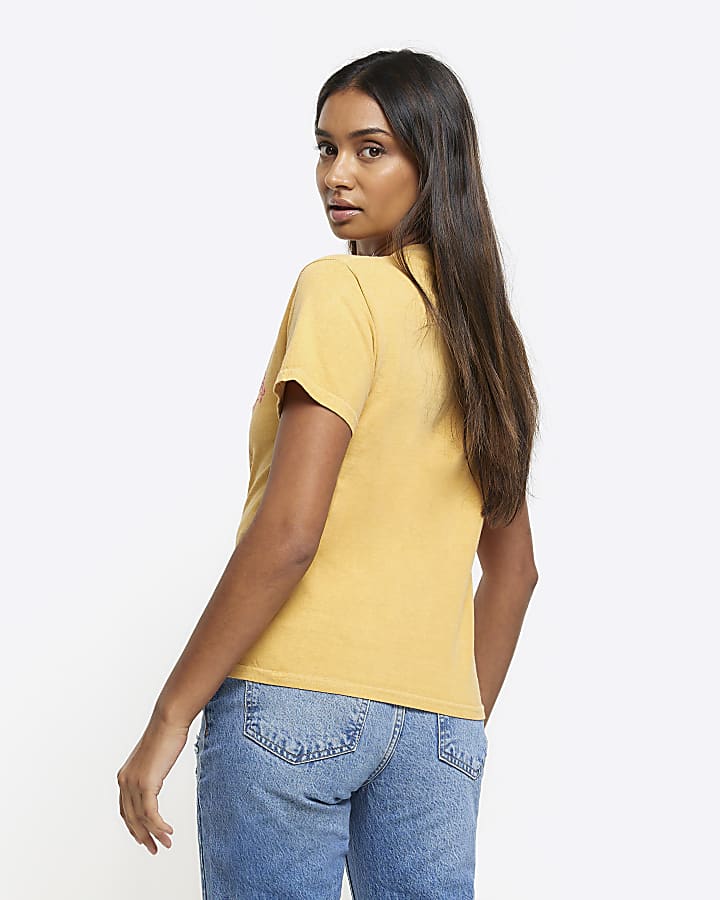 Yellow graphic t-shirt