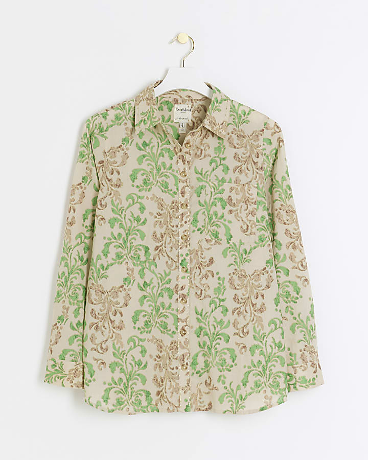 Green abstract shirt