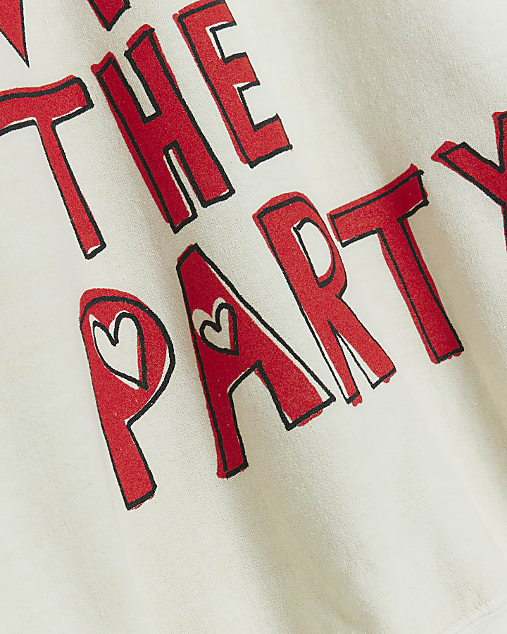 Cream graphic sweatshirt
