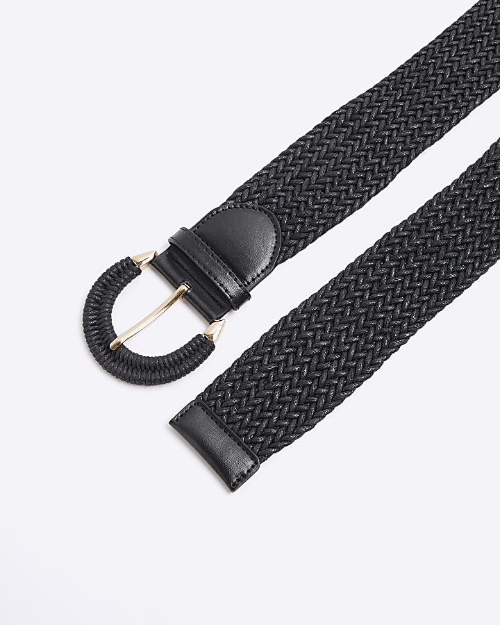 Black Macrame Rope Belt