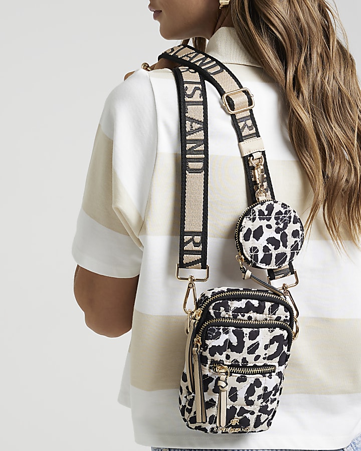 River island animal print bag sale