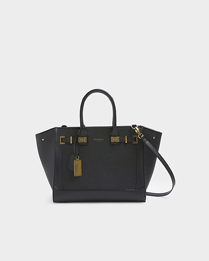 Black hardware tote bag