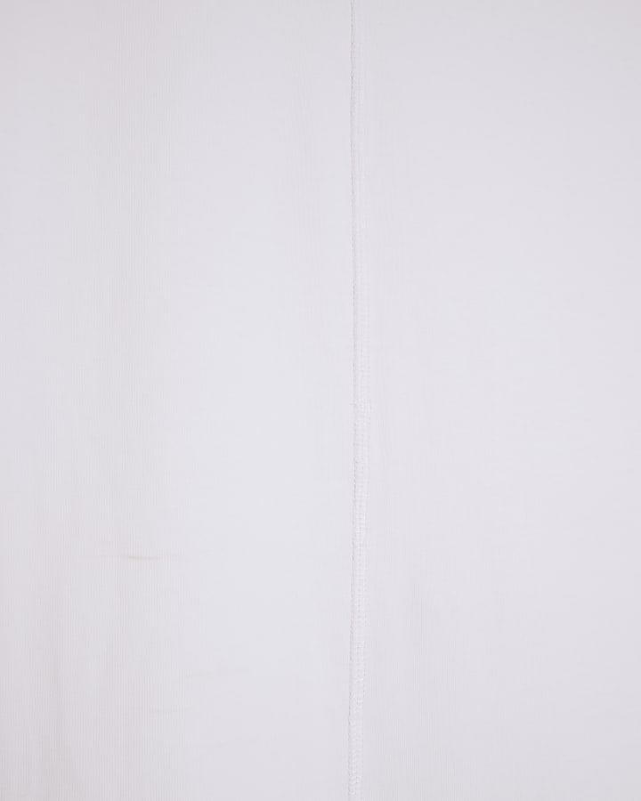 White oversized seam t-shirt