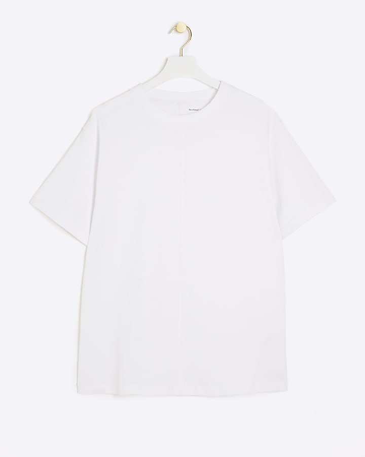 White oversized seam t-shirt