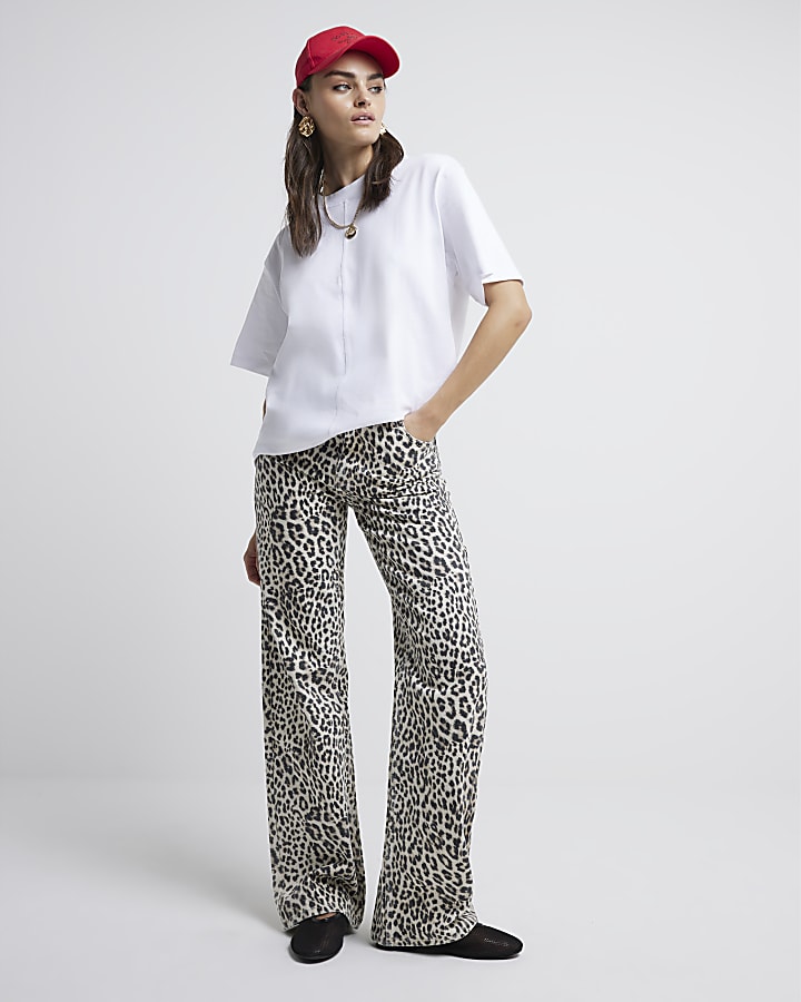 White oversized seam t-shirt