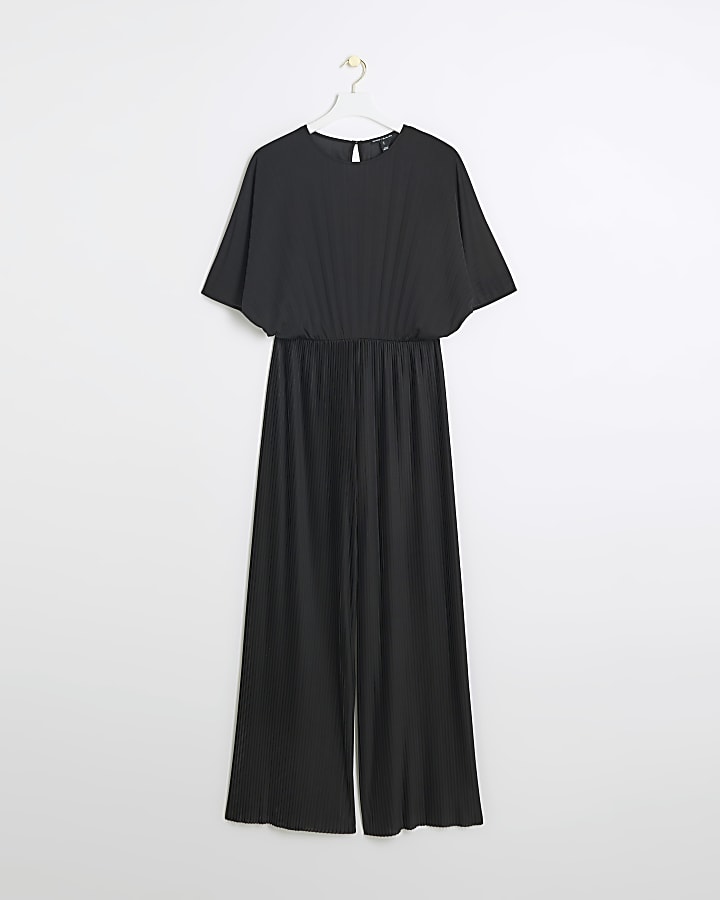 Black Pleated Jumpsuit