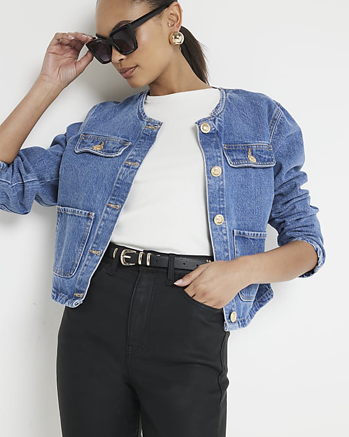 Black Coated Slim Crop Jeans