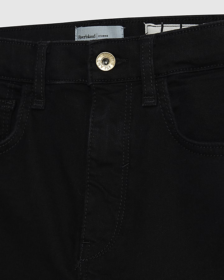 Black High Rise Sculpt Black Skinny Jeans