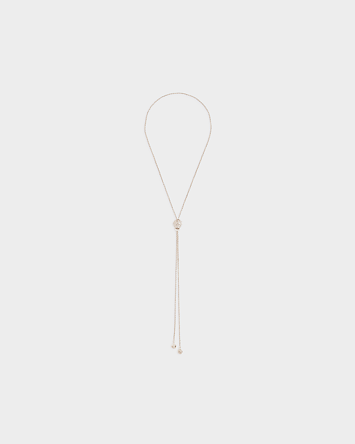 Rose Gold Diamante Ball Necklace