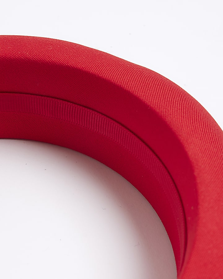 Red chunky padded headband