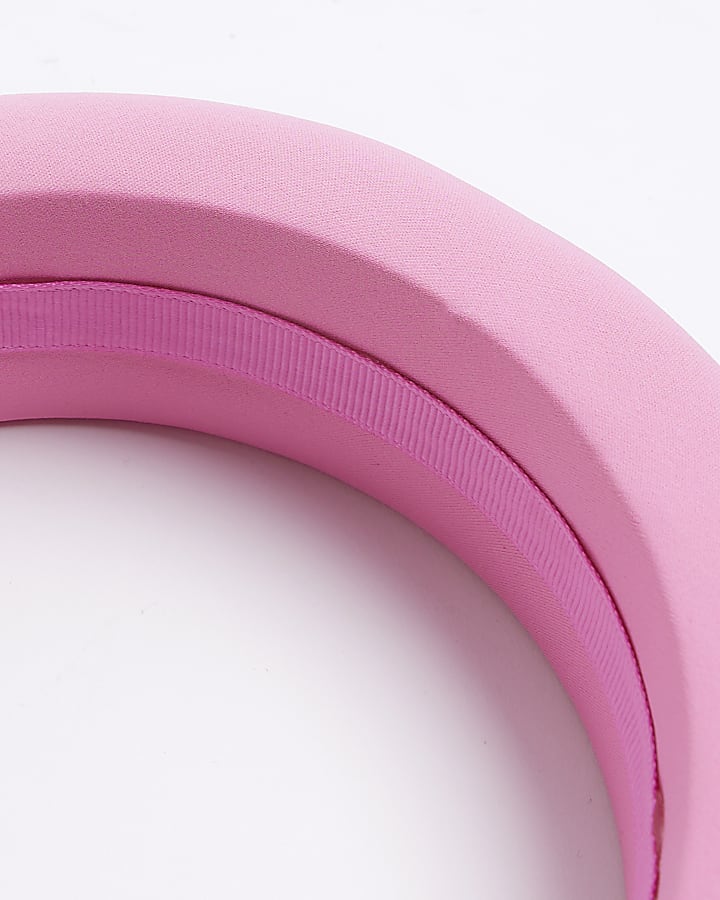 Pink chunky padded headband