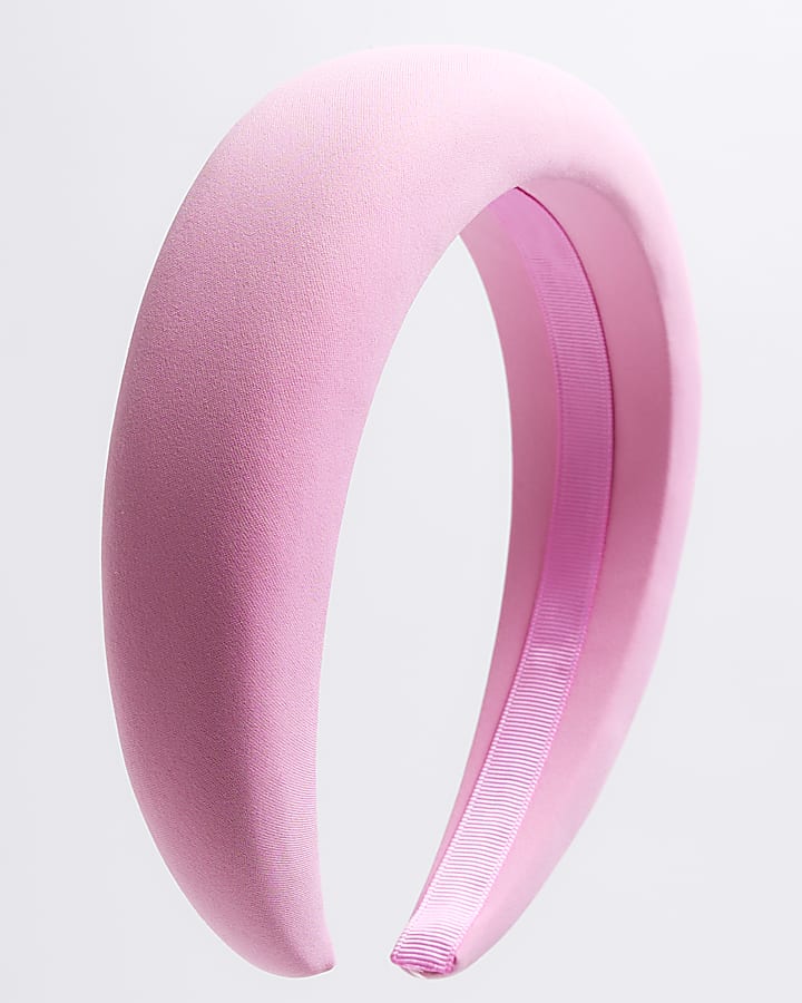 Pink chunky padded headband