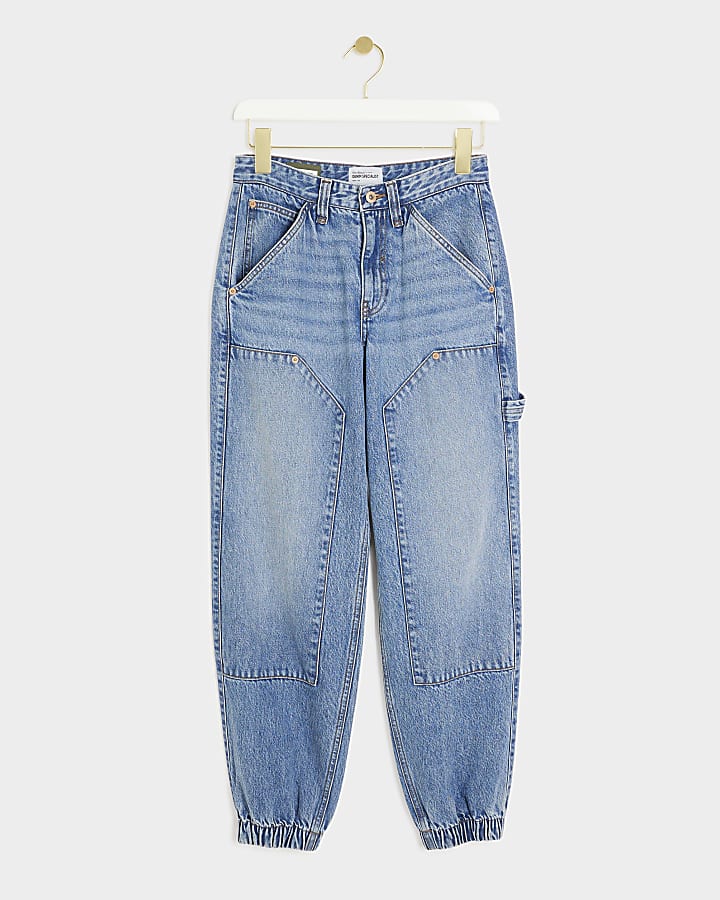 Blue carpenter tapered fit jogger jeans