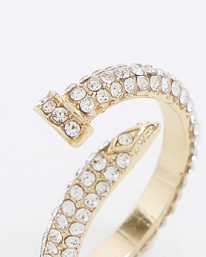 Gold Diamante Wrap Ring