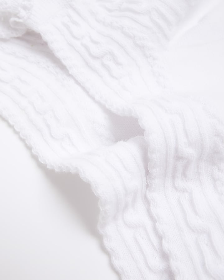 White Lace Frill Socks