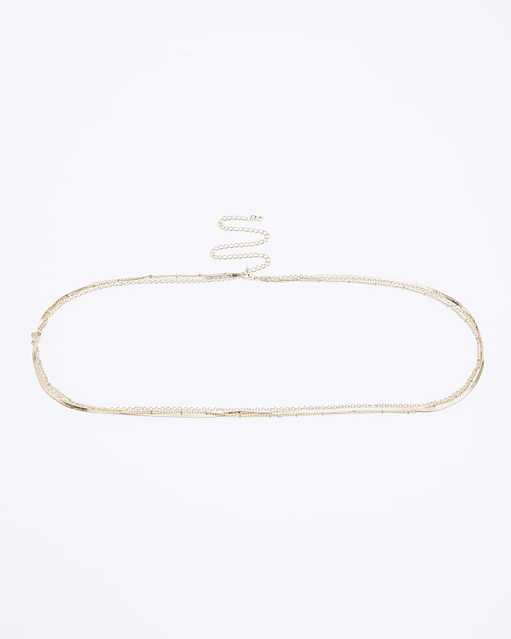 Gold Multirow Belly Chain