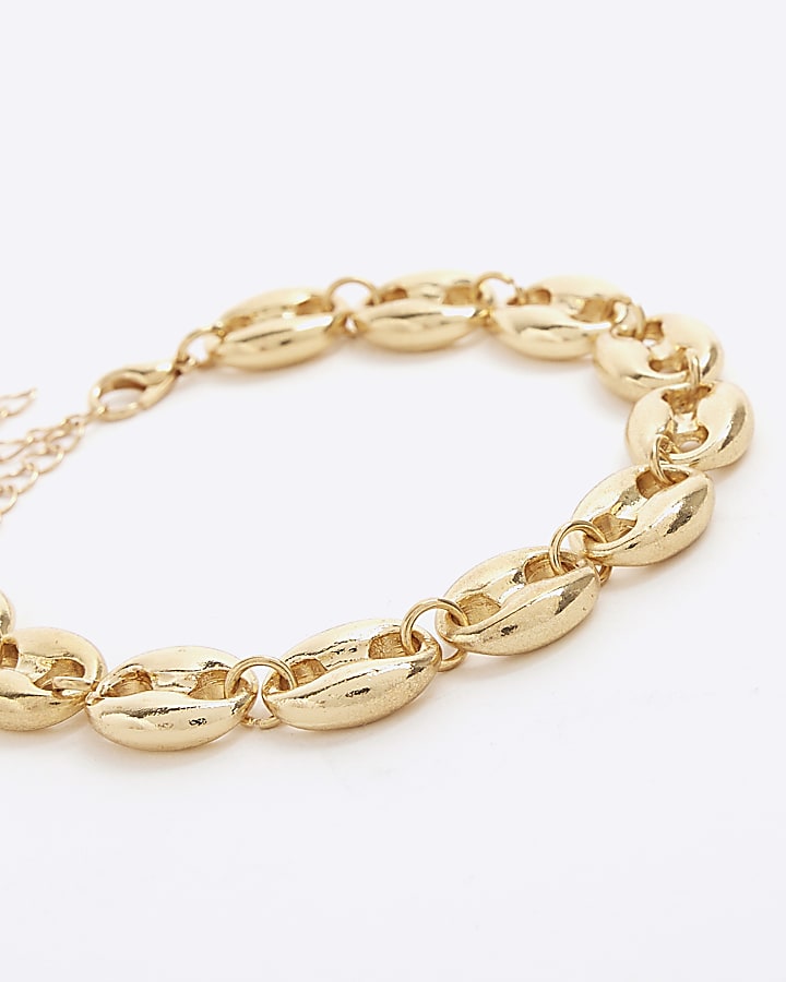 Gold Chain Link Bracelet