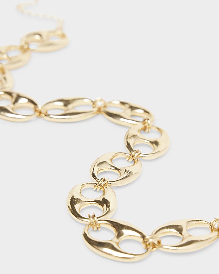 Gold Chain Link Necklace