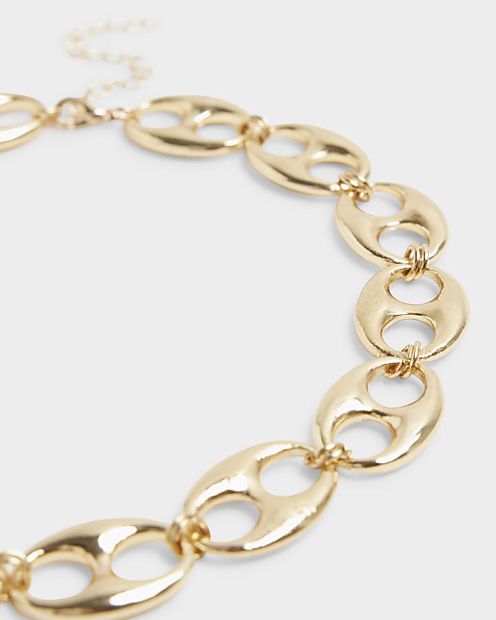 Gold Chain Link Necklace