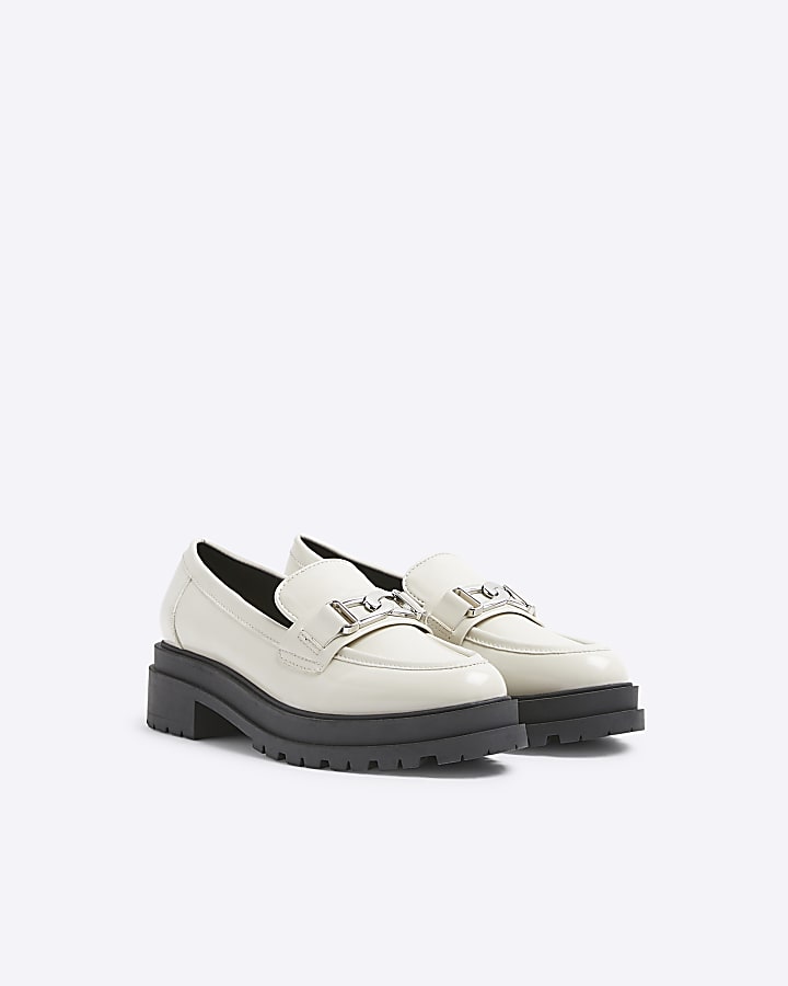 Cream Trim Chunky Loafers