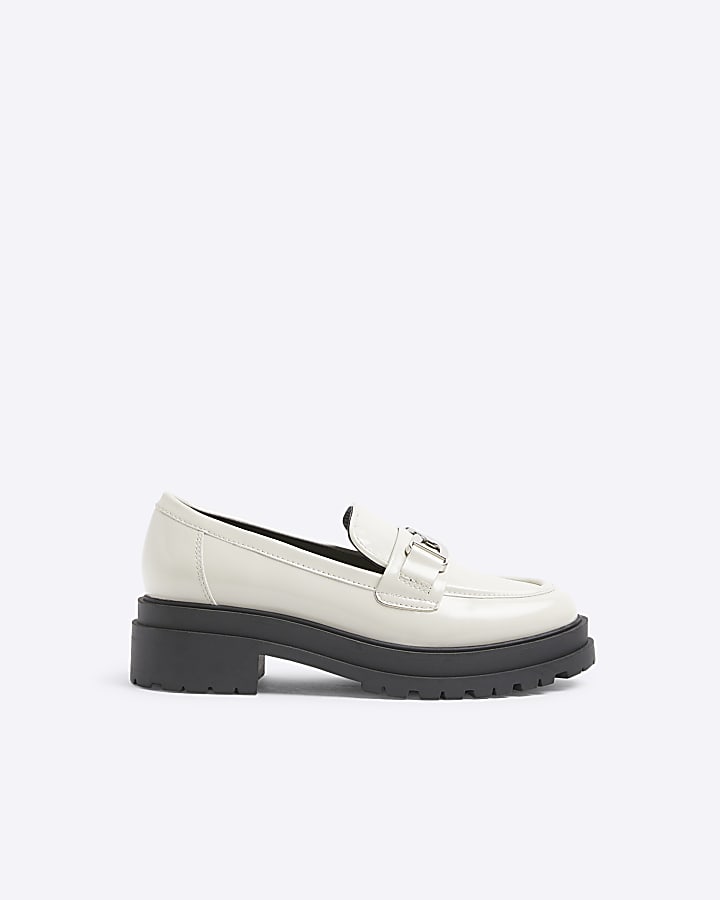 Cream Trim Chunky Loafers