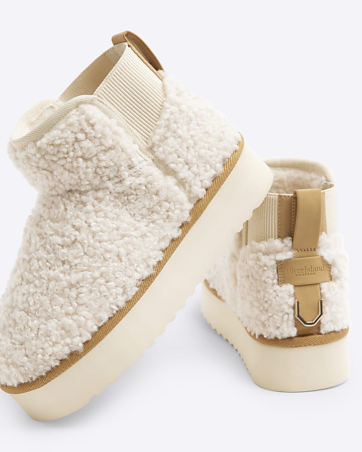 Cream Borg lining Boots