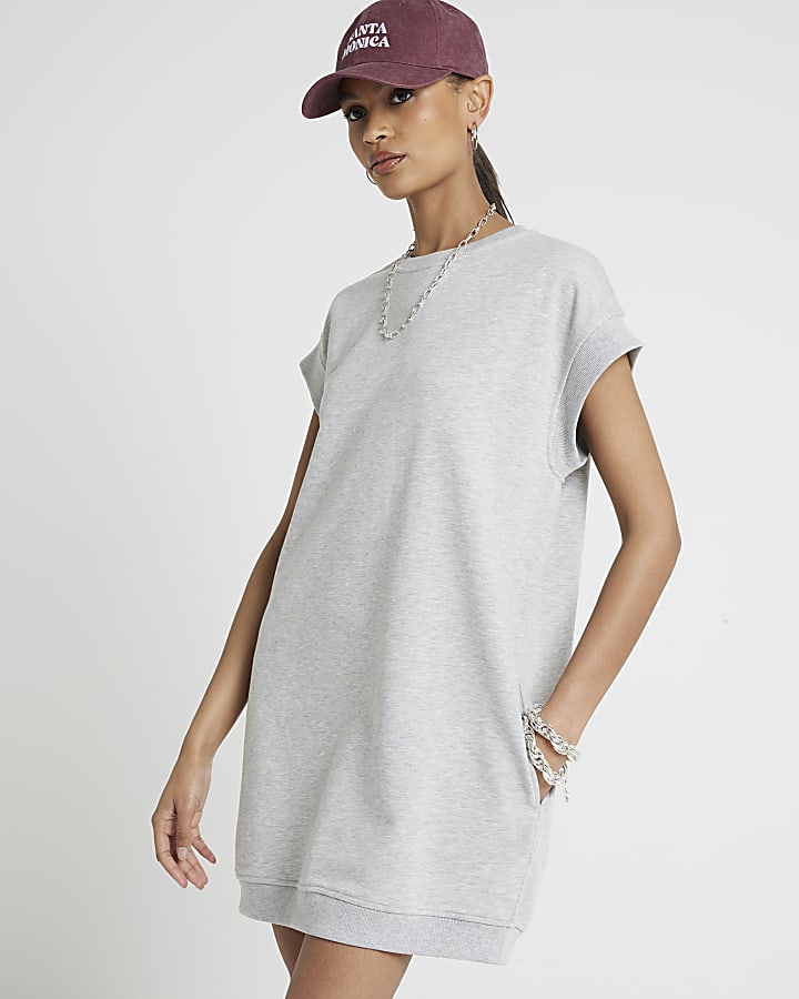 Sleeveless sweatshirt dress online