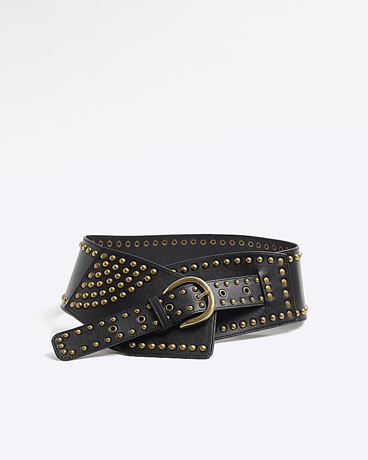 Black wide belt best sale