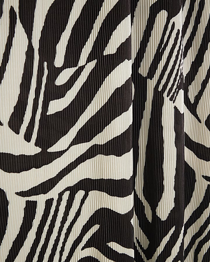 Black zebra print maxi dress