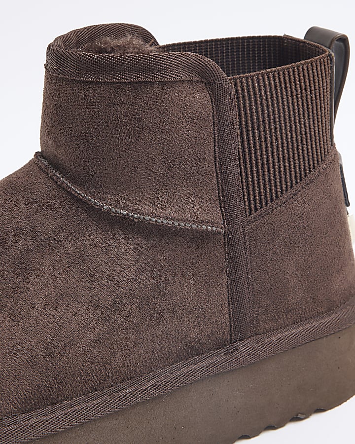 Brown Faux Fur Lined Boots